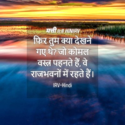 Picture 04 - मत्ती 11:8 HINIRV - फिर तुम क्या देखने - Bible Verse Picture