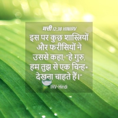 Picture 04 - मत्ती 12:38 HINIRV - इस पर कुछ - Bible Verse Picture