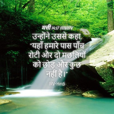 Picture 04 - मत्ती 14:17 HINIRV - उन्होंने उससे कहा, - Bible Verse Picture
