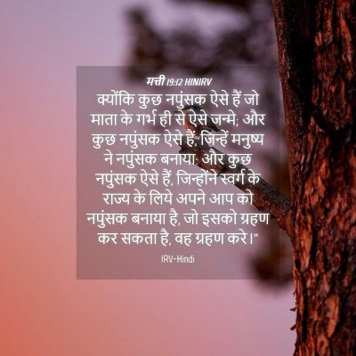 Picture 04 - मत्ती 19:12 HINIRV - क्योंकि कुछ - Bible Verse Picture