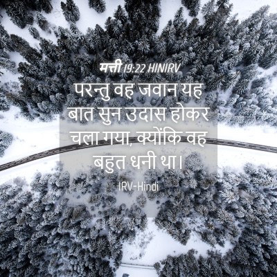 Picture 04 - मत्ती 19:22 HINIRV - परन्तु वह जवान यह - Bible Verse Picture