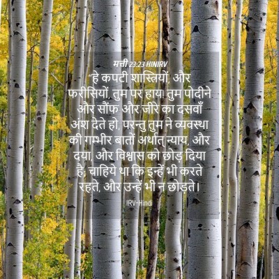 Picture 04 - मत्ती 23:23 HINIRV - “हे कपटी - Bible Verse Picture