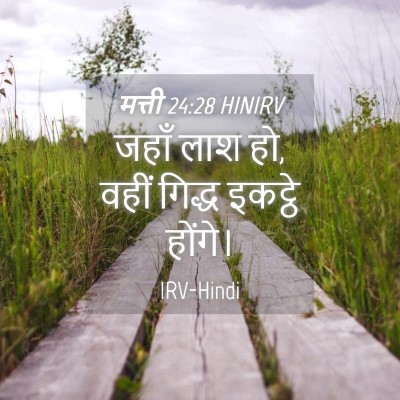Picture 04 - मत्ती 24:28 HINIRV - जहाँ लाश हो, वहीं - Bible Verse Picture