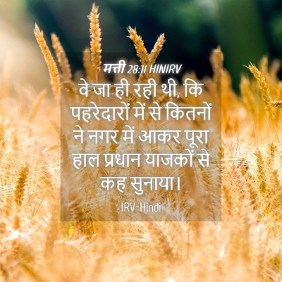 Picture 04 - मत्ती 28:11 HINIRV - वे जा ही रही थी, कि - Bible Verse Picture