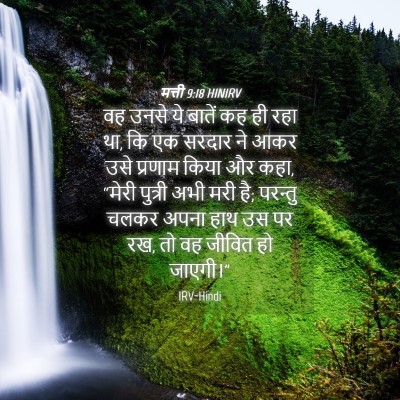 Picture 04 - मत्ती 9:18 HINIRV - वह उनसे ये बातें कह - Bible Verse Picture