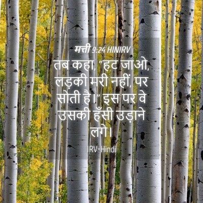 Picture 04 - मत्ती 9:24 HINIRV - तब कहा, “हट जाओ, - Bible Verse Picture