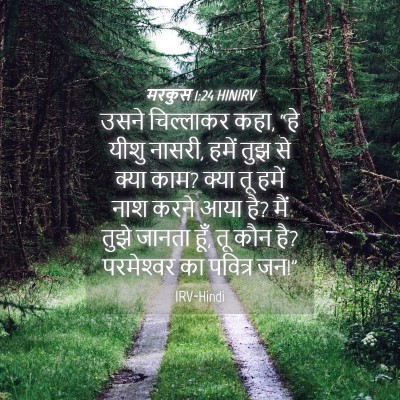 Picture 04 - मरकुस 1:24 HINIRV - उसने चिल्लाकर कहा, - Bible Verse Picture