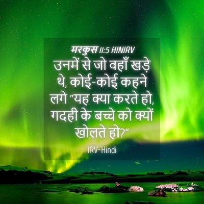 Picture 04 - मरकुस 11:5 HINIRV - उनमें से जो वहाँ - Bible Verse Picture