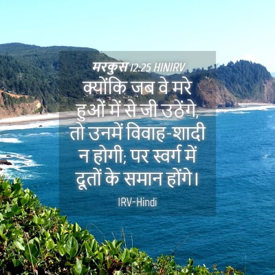 Picture 04 - मरकुस 12:25 HINIRV - क्योंकि जब वे मरे - Bible Verse Picture