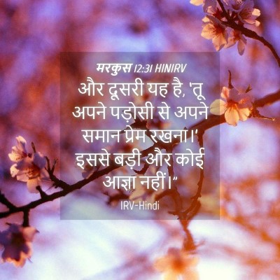 Picture 04 - मरकुस 12:31 HINIRV - और दूसरी यह है, ‘तू - Bible Verse Picture