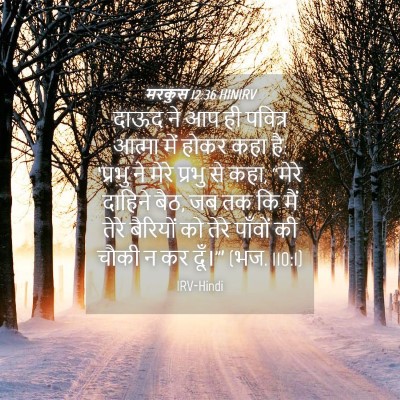 Picture 04 - मरकुस 12:36 HINIRV - दाऊद ने आप ही - Bible Verse Picture