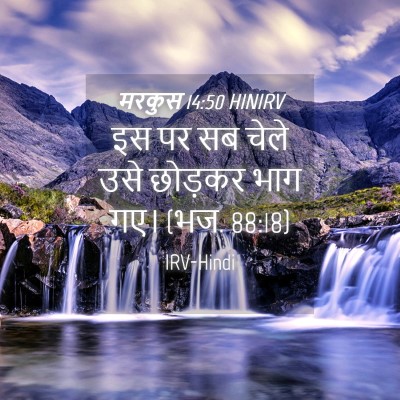 Picture 04 - मरकुस 14:50 HINIRV - इस पर सब चेले उसे - Bible Verse Picture
