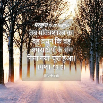 Picture 04 - मरकुस 15:28 HINIRV - तब पवित्रशास्त्र - Bible Verse Picture