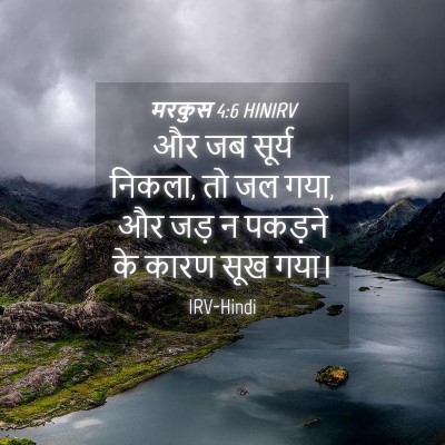 Picture 04 - मरकुस 4:6 HINIRV - और जब सूर्य निकला, - Bible Verse Picture