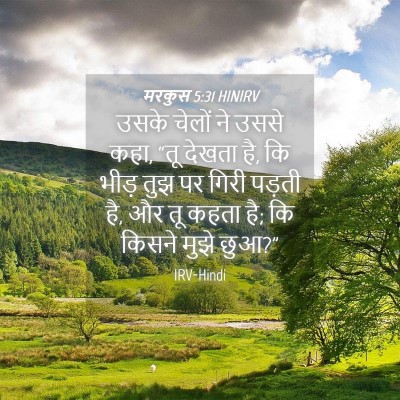 Picture 04 - मरकुस 5:31 HINIRV - उसके चेलों ने उससे - Bible Verse Picture