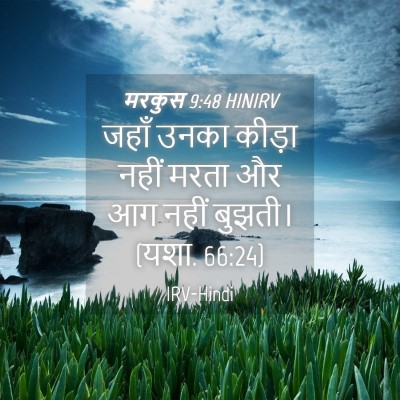 Picture 04 - मरकुस 9:48 HINIRV - जहाँ उनका कीड़ा - Bible Verse Picture