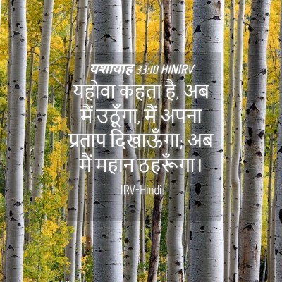 Picture 04 - यशायाह 33:10 HINIRV - यहोवा कहता है, अब - Bible Verse Picture