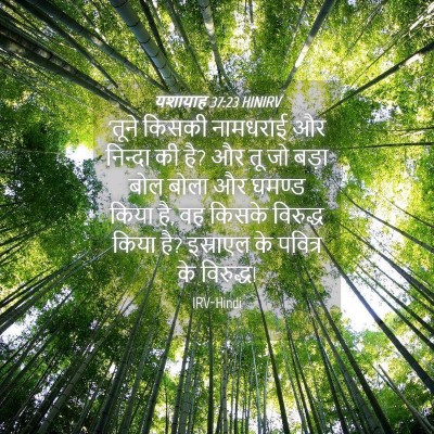 Picture 04 - यशायाह 37:23 HINIRV - 'तूने किसकी - Bible Verse Picture
