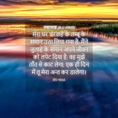 Picture 04 - यशायाह 38:12 HINIRV - मेरा घर चरवाहे के - Bible Verse Picture