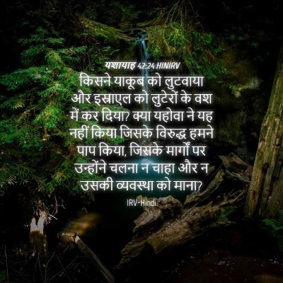 Picture 04 - यशायाह 42:24 HINIRV - किसने याकूब को - Bible Verse Picture