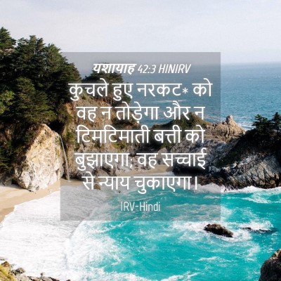 Picture 04 - यशायाह 42:3 HINIRV - कुचले हुए नरकट* को - Bible Verse Picture