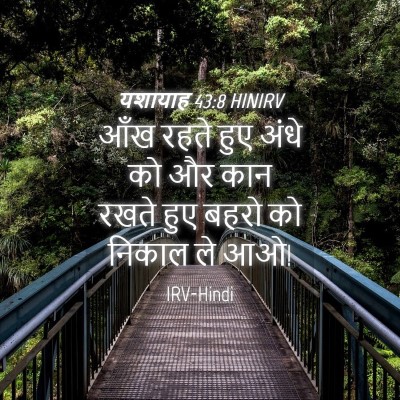 Picture 04 - यशायाह 43:8 HINIRV - आँख रहते हुए अंधे - Bible Verse Picture