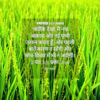 Picture 04 - यशायाह 65:17 HINIRV - “क्योंकि देखो, मैं - Bible Verse Picture