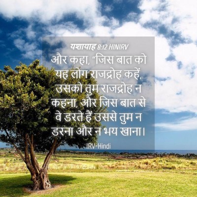 Picture 04 - यशायाह 8:12 HINIRV - और कहा, “जिस बात को - Bible Verse Picture