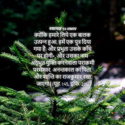 Picture 04 - यशायाह 9:6 HINIRV - क्योंकि हमारे - Bible Verse Picture