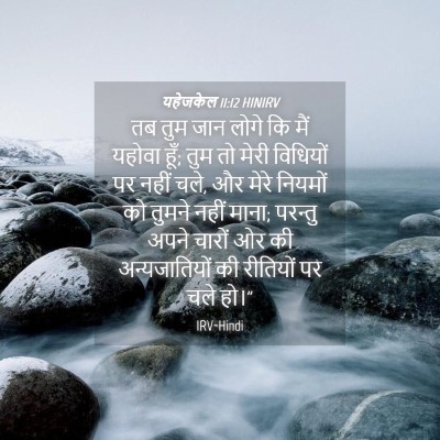 Picture 04 - यहेजकेल 11:12 HINIRV - तब तुम जान लोगे कि - Bible Verse Picture