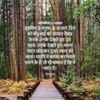 Picture 04 - यहेजकेल 12:3 HINIRV - इसलिए हे मनुष्य के - Bible Verse Picture
