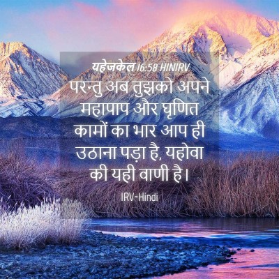 Picture 04 - यहेजकेल 16:58 HINIRV - परन्तु अब तुझको - Bible Verse Picture