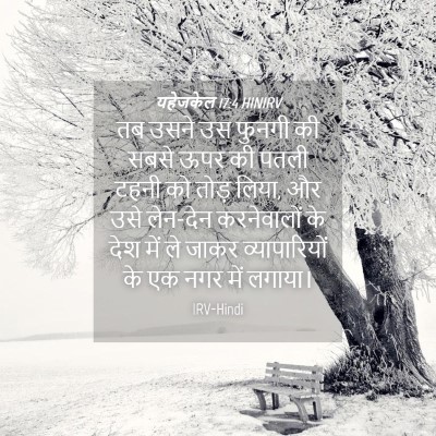 Picture 04 - यहेजकेल 17:4 HINIRV - तब उसने उस फुनगी की - Bible Verse Picture