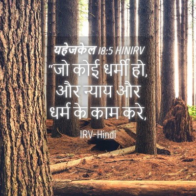 Picture 04 - यहेजकेल 18:5 HINIRV - “जो कोई धर्मी हो, - Bible Verse Picture