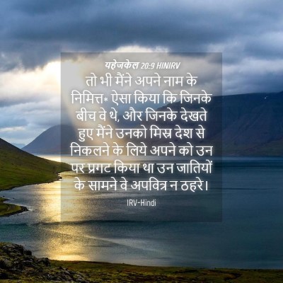 Picture 04 - यहेजकेल 20:9 HINIRV - तो भी मैंने अपने - Bible Verse Picture