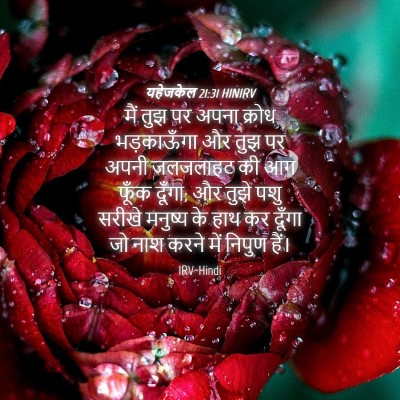 Picture 04 - यहेजकेल 21:31 HINIRV - मैं तुझ पर अपना - Bible Verse Picture