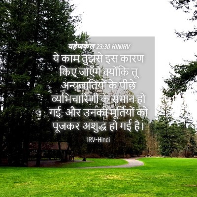 Picture 04 - यहेजकेल 23:30 HINIRV - ये काम तुझसे इस - Bible Verse Picture