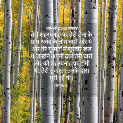 Picture 04 - यहेजकेल 27:11 HINIRV - तेरी शहरपनाह पर - Bible Verse Picture