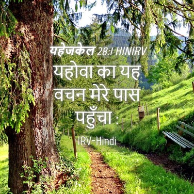 Picture 04 - यहेजकेल 28:1 HINIRV - यहोवा का यह वचन - Bible Verse Picture
