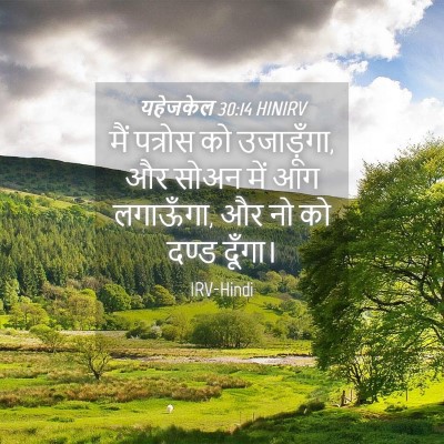 Picture 04 - यहेजकेल 30:14 HINIRV - मैं पत्रोस को - Bible Verse Picture