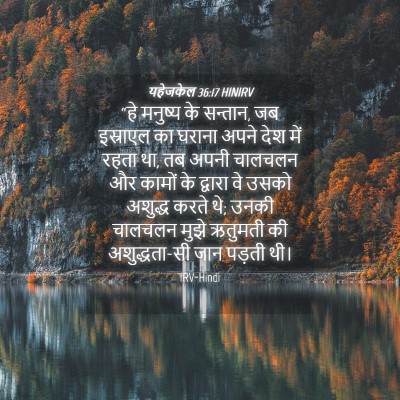 Picture 04 - यहेजकेल 36:17 HINIRV - “हे मनुष्य के - Bible Verse Picture