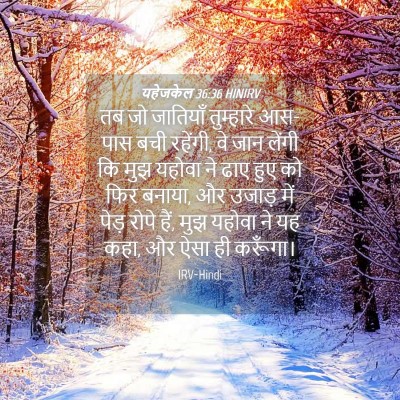 Picture 04 - यहेजकेल 36:36 HINIRV - तब जो जातियाँ - Bible Verse Picture