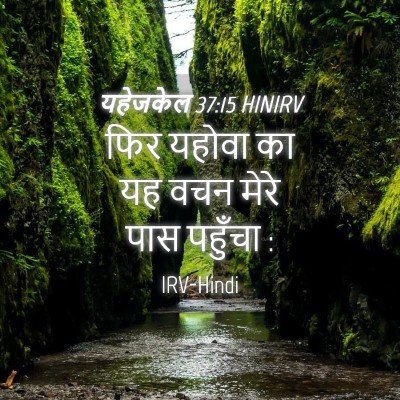 Picture 04 - यहेजकेल 37:15 HINIRV - फिर यहोवा का यह वचन - Bible Verse Picture