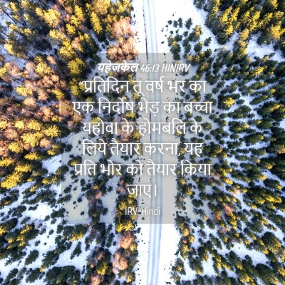 Picture 04 - यहेजकेल 46:13 HINIRV - “प्रतिदिन तू वर्ष - Bible Verse Picture