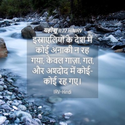 Picture 04 - यहोशू 11:22 HINIRV - इस्राएलियों के - Bible Verse Picture