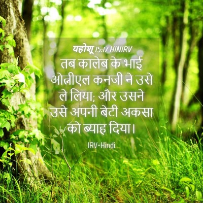 Picture 04 - यहोशू 15:17 HINIRV - तब कालेब के भाई - Bible Verse Picture