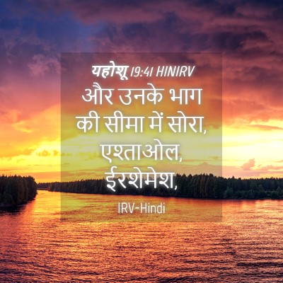 Picture 04 - यहोशू 19:41 HINIRV - और उनके भाग की सीमा - Bible Verse Picture