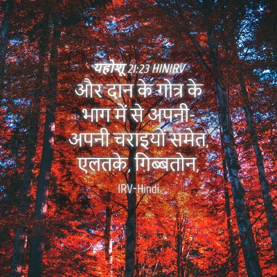 Picture 04 - यहोशू 21:23 HINIRV - और दान के गोत्र के - Bible Verse Picture