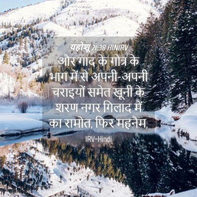 Picture 04 - यहोशू 21:38 HINIRV - और गाद के गोत्र के - Bible Verse Picture