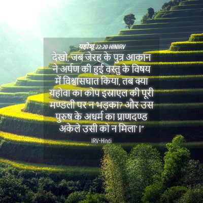 Picture 04 - यहोशू 22:20 HINIRV - देखो, जब जेरह के - Bible Verse Picture